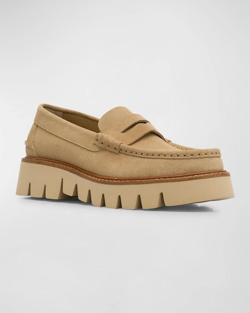 Pedro Garcia Sebas Suede Chunky Penny Loafers 3