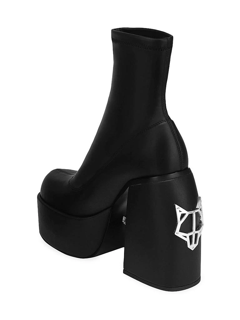 Naked Wolfe Sugar Black Platform Booties 5