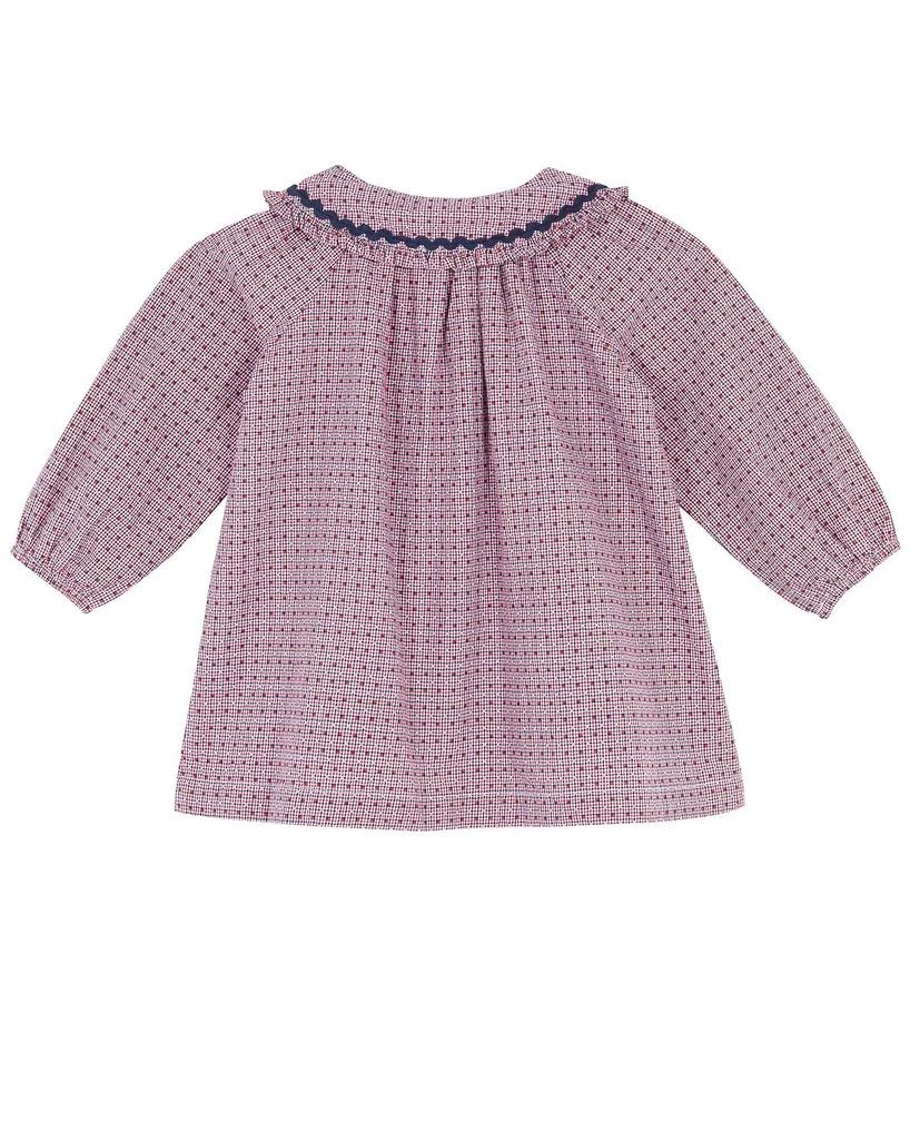 预计3周后发货 Bonton Robe Mini Heidi Bleue Bébé En Chambray À Carreaux 2