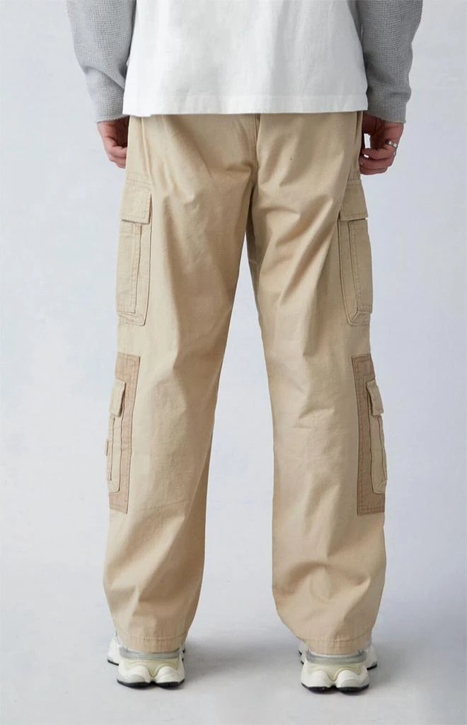 PacSun Khaki Canvas Baggy Cargo Pants 3