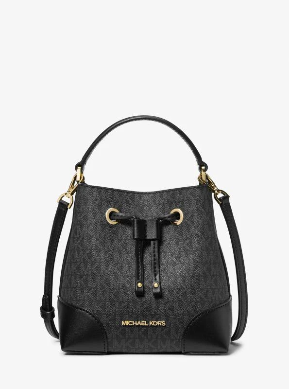 Michael Kors Mercer Small Logo Bucket Bag 1