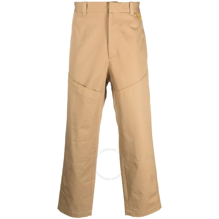 OAMC Men's Beige Shasta Straight-Leg Cotton Trousers 1