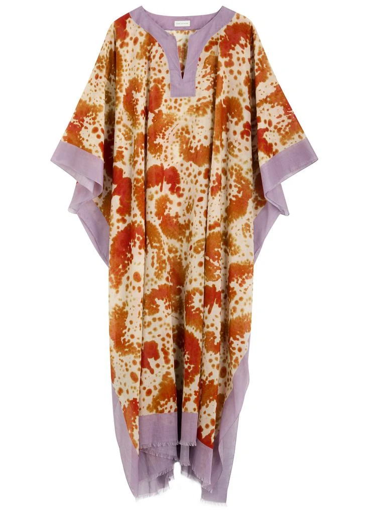 DRIES VAN NOTEN Cartland printed cotton kaftan dress 1