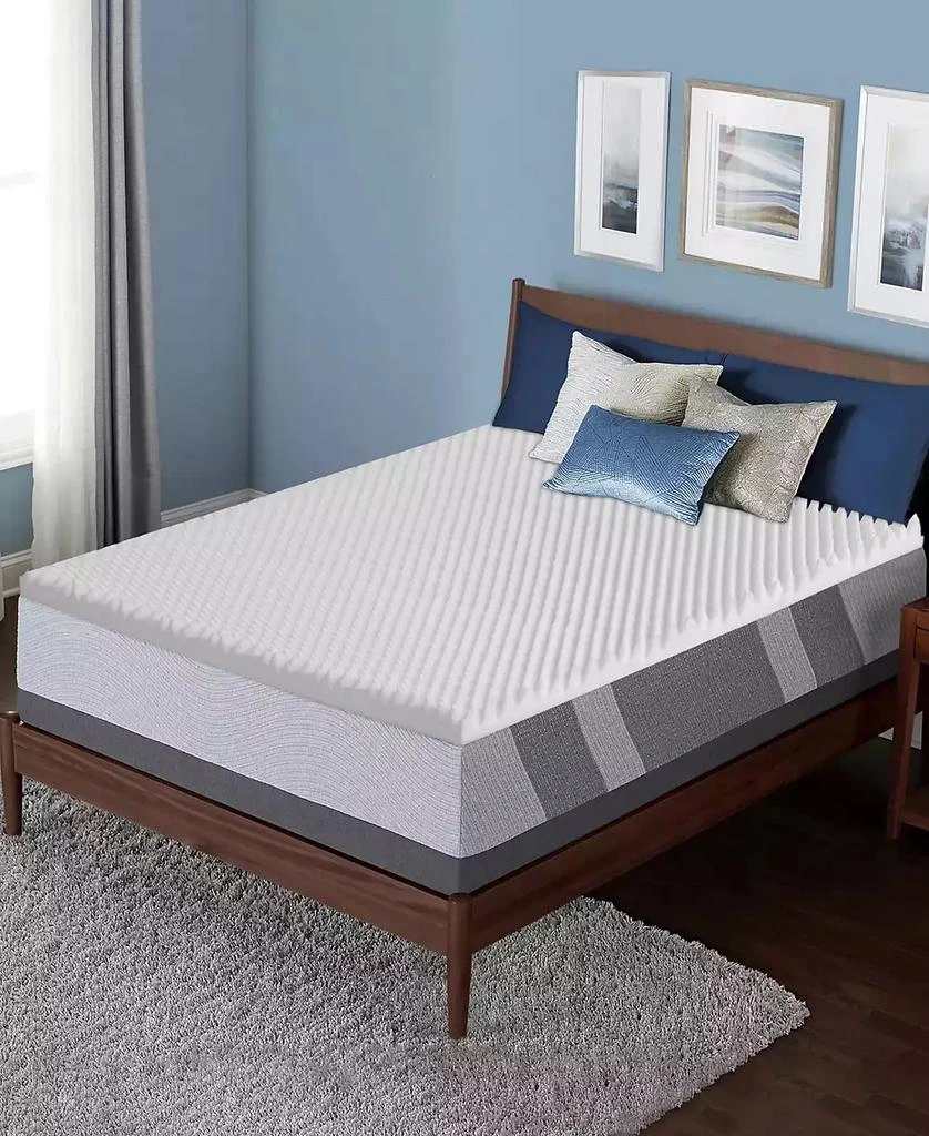 Payton 3" Convoluted High Density Foam Mattress Topper