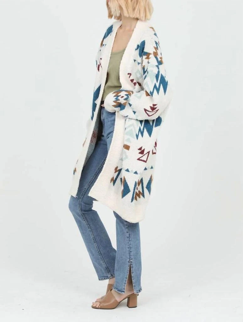 Angie Angie - Cozy Aztec Cardigan Sweater 2