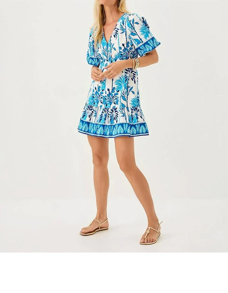 Lilly Pulitzer - Kentlee Mini Dress  On Sale Now with Up to 27% Off |  Discover Exclusive Deals & Savings at BeyondStyle  Authentic Lilly Pulitzer  women > dresses > mini|3292517225|blue|clothing|cotton|dresses |mini|patterned|women