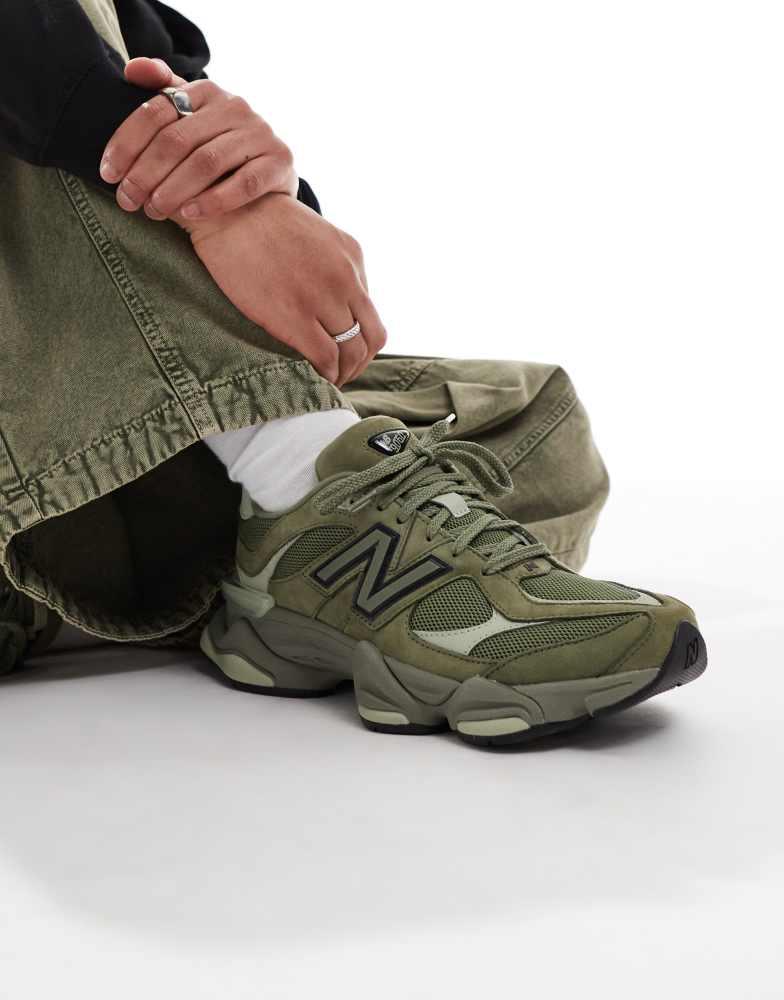 New Balance 9060 unisex trainers in khaki – On Sale Now with Up to