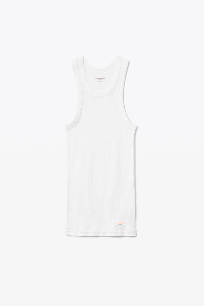 Alexander Wang ribbed cotton racerback tank top