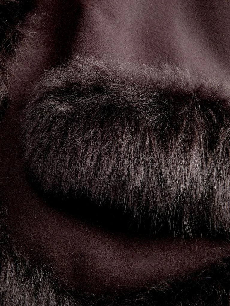 WOLFIE FURS Made For Generations™ Sherling Trim Cashmere 
Wool Blend Cape 3