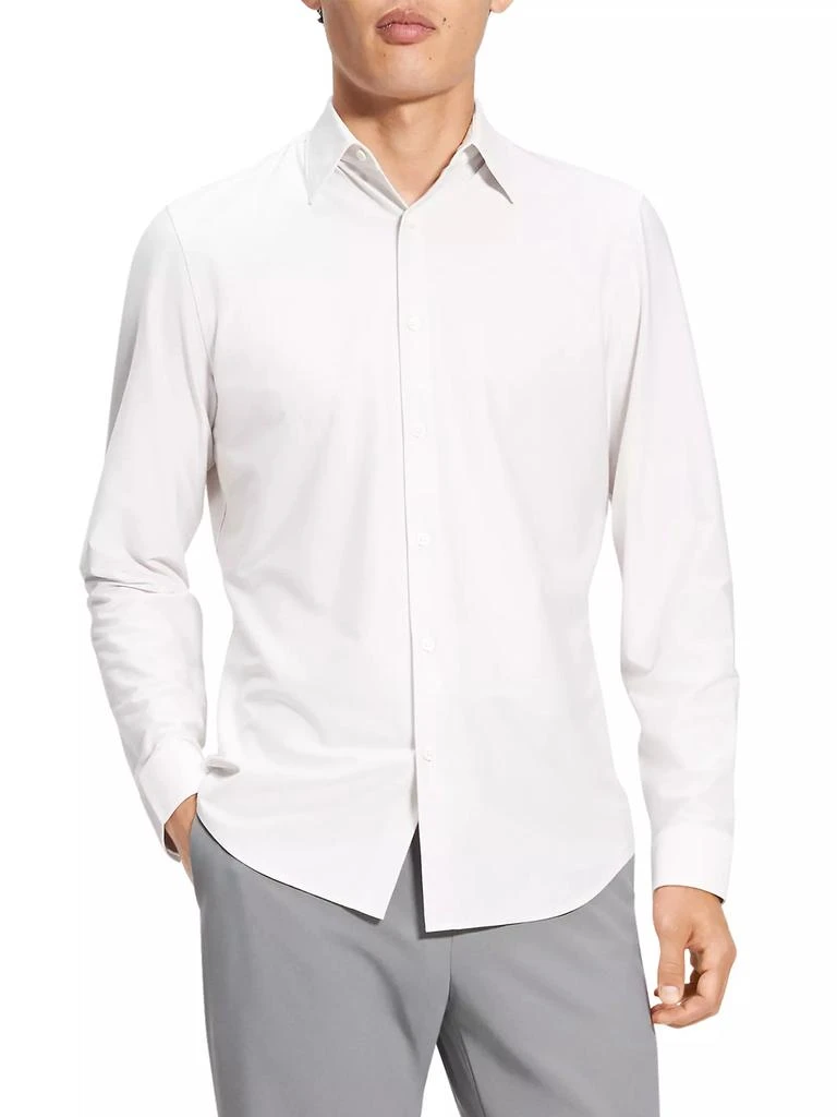Theory Sylvain Cotton-Blend Button-Front Shirt 3