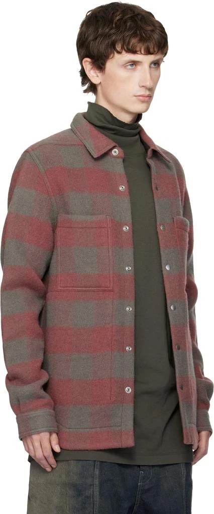 Rick Owens Pink Concordians Wool Shirt 2