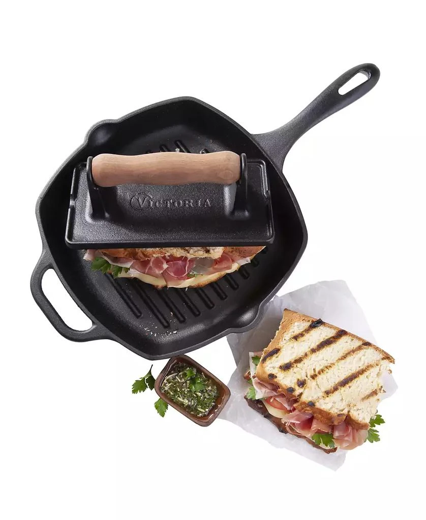 Victoria Cast Iron Bacon Press 4