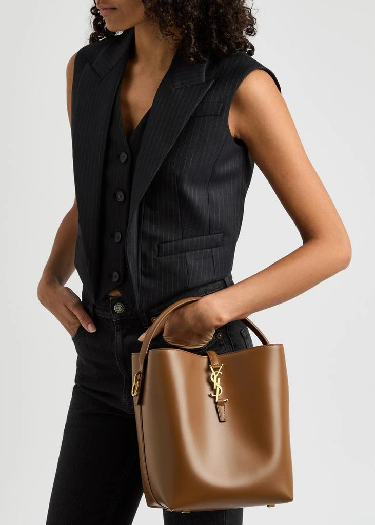 Yves Saint Laurent Le 37 small leather bucket bag 5