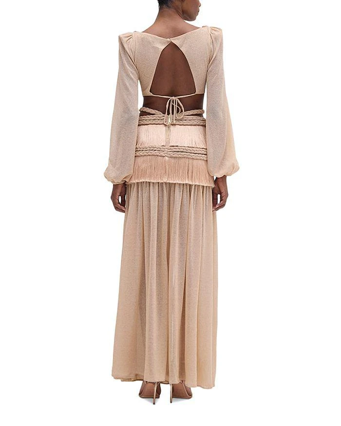 PatBO Rope Trim Fringe Trim Dress 4