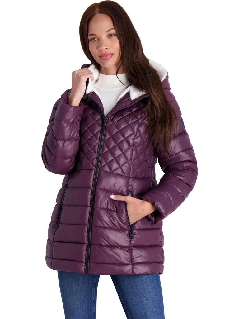 Steve Madden Cozy Lined Glacier Shield Womens Cozy Quilted Glacier Shield Coat 6