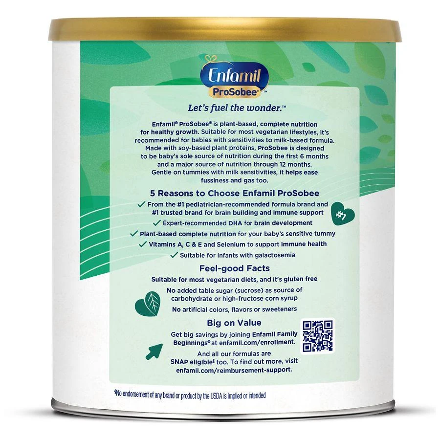 Enfamil Prosobee Soy-Based Infant Formula For Sensitive Tummies 2