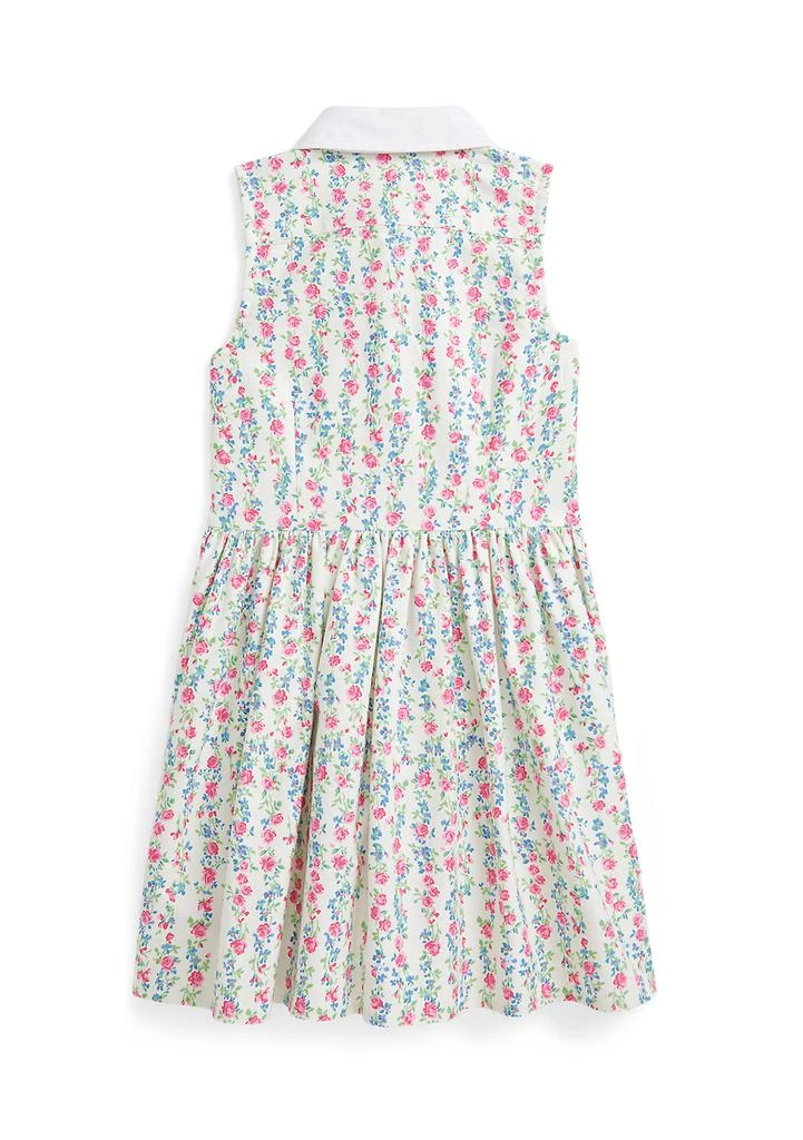 Ralph Lauren Girls 2-6x Floral Cotton Oxford Shirtdress 2