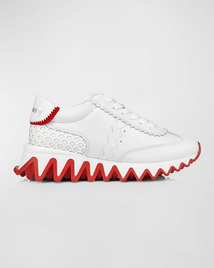 Christian Louboutin Kid's Mini Shark Flat Red Sole Runner Sneakers, Toddlers/Kids 1