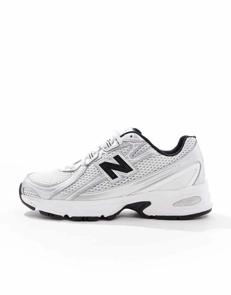 New Balance New Balance 740 trainers in white and silver 2