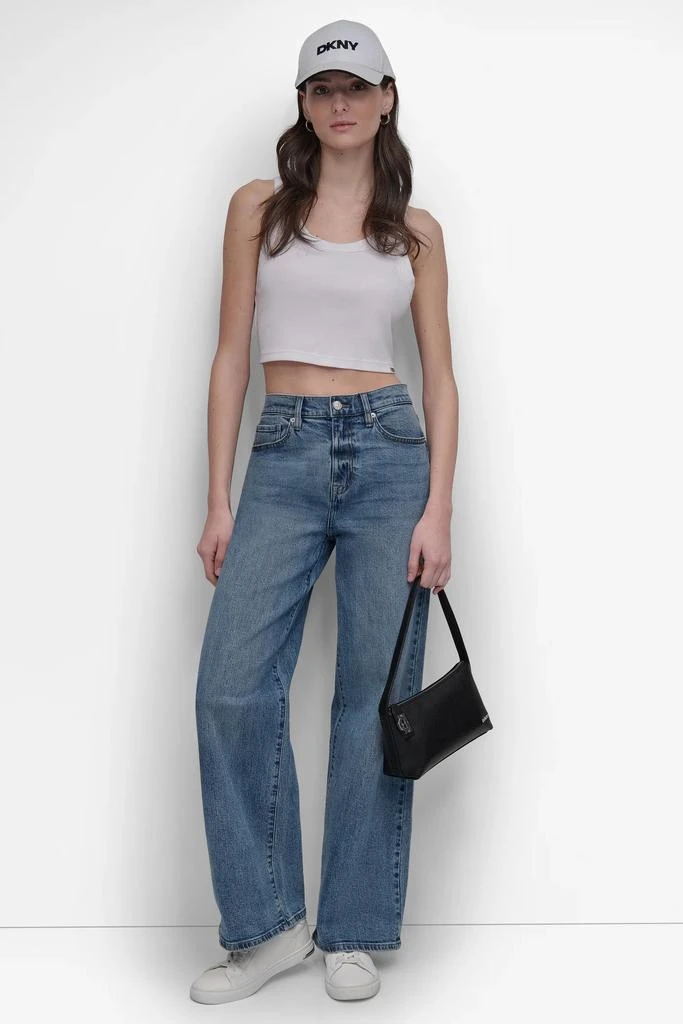 DKNY HIGH-RISE WIDE-LEG JEAN 4
