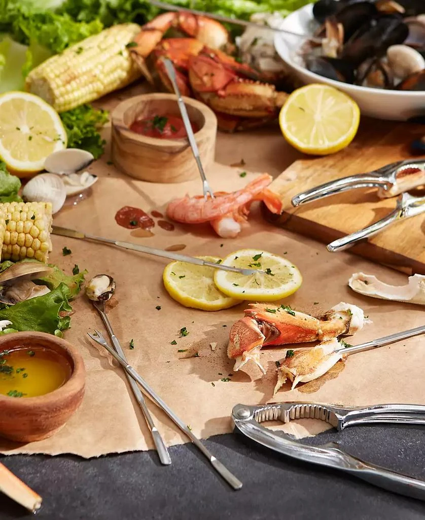 RSVP International Endurance 18/8 Stainless Steel 8 Piece Seafood Tool Set 6