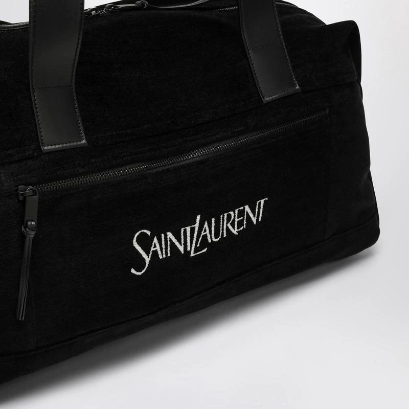 Yves Saint Laurent Black duffle bag with logo 6