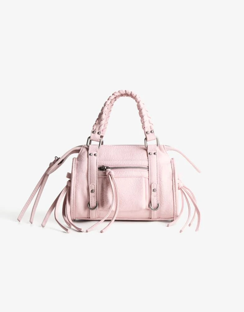 Bershka Bershka Mini bowling bag in pink