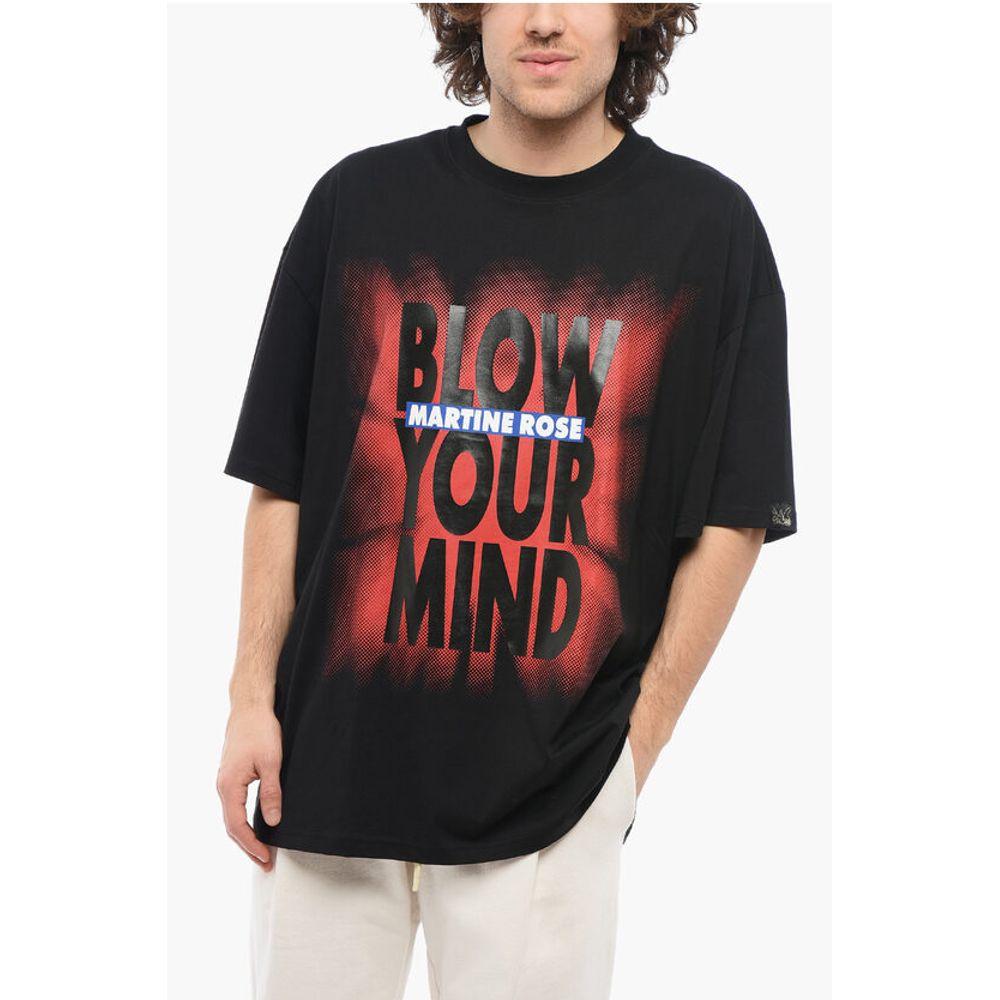 Martine Rose Gradient Effect Oversized BLOW YOUR MIND Crew-neck Men's T-shirt