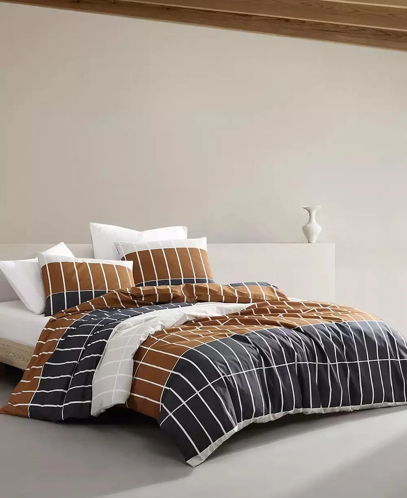 marimekko Tiiliskivi Raita Cotton 3 Piece Duvet Cover Set 3