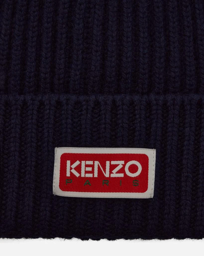 KENZO Paris Logo Beanie Midnight Blue 4