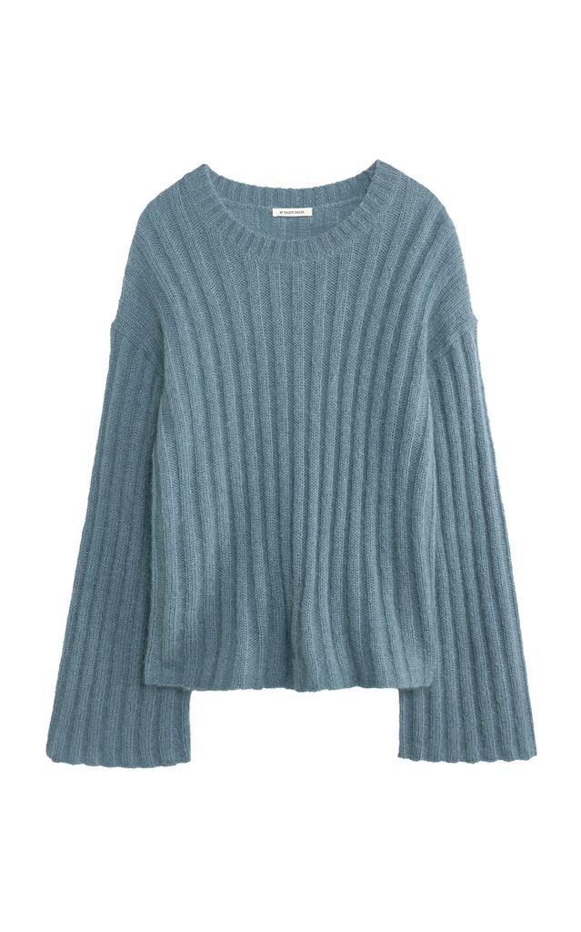 By Malene Birger By Malene Birger - Ribbed-Knit Wool Sweater - Blue - XS - Moda Operandi