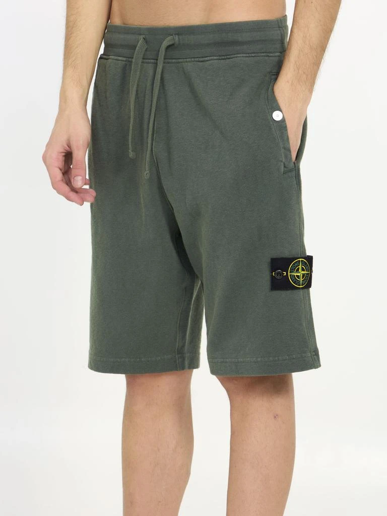 STONE ISLAND Cotton bermuda shorts 4