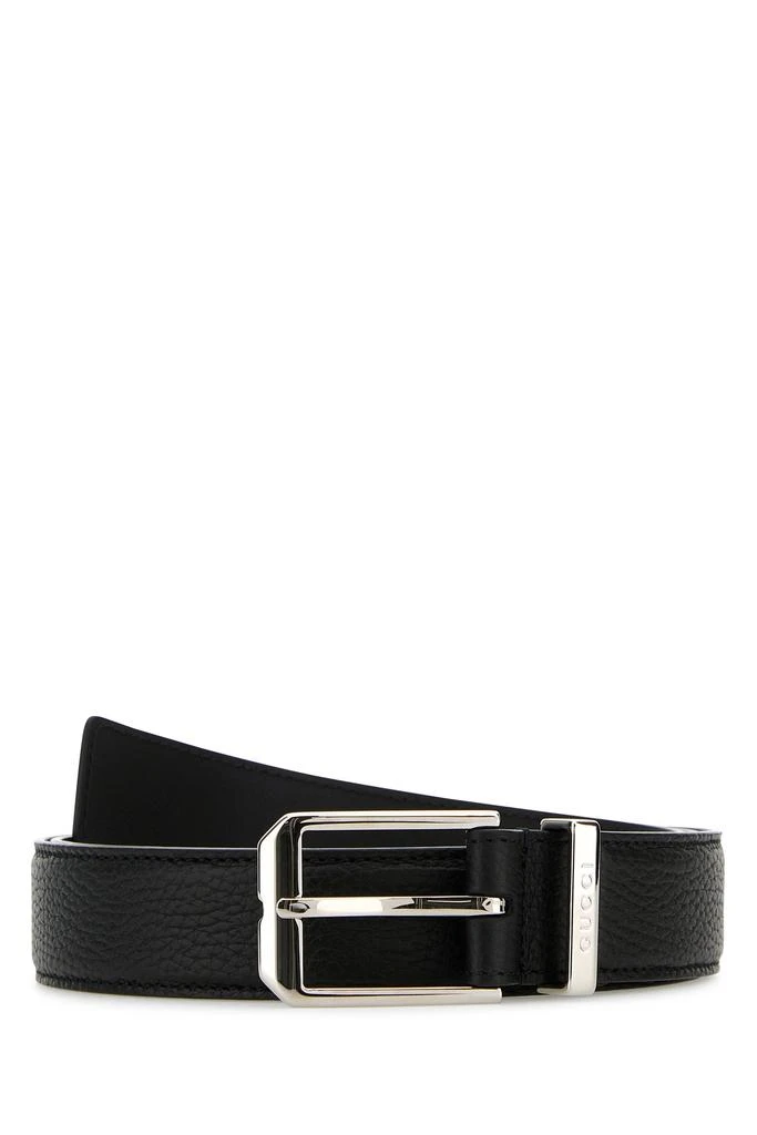 Gucci Black leather belt 1