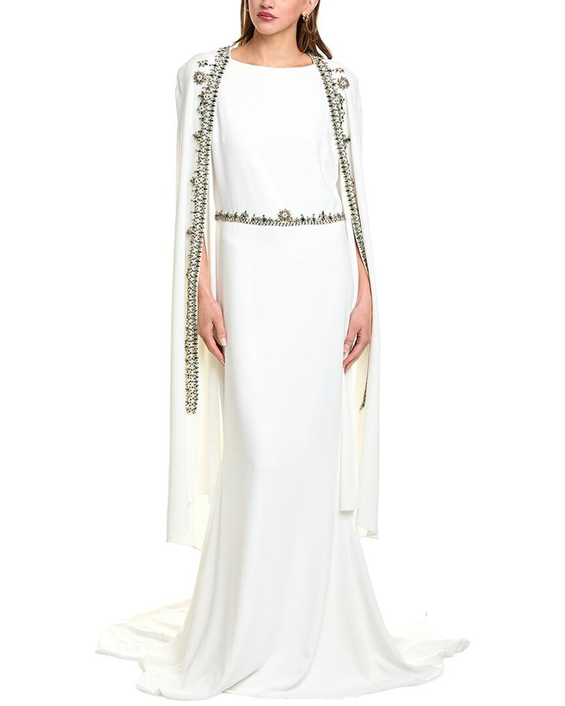 REEM ACRA Cape Gown