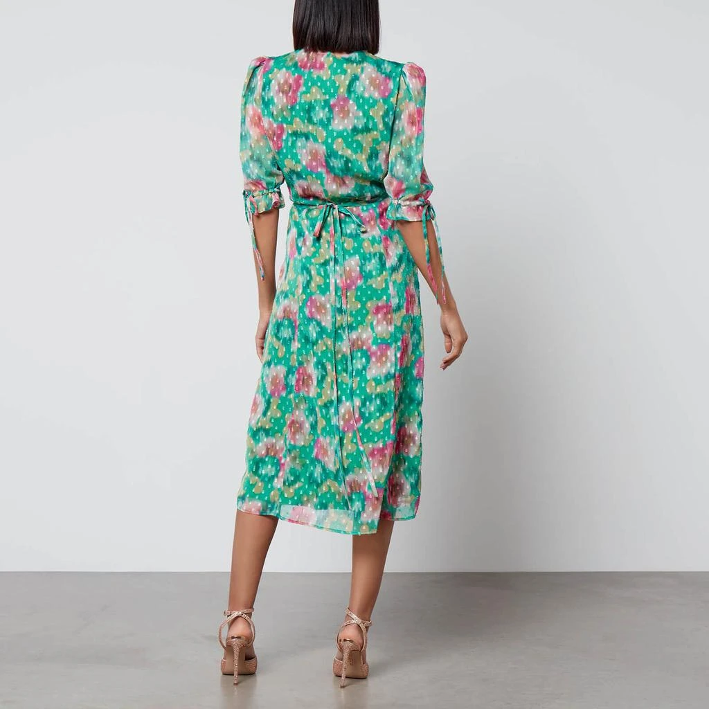 Hope & Ivy Hope & Ivy Kajsa Floral Fil Coupé Wrap Midi Dress 2