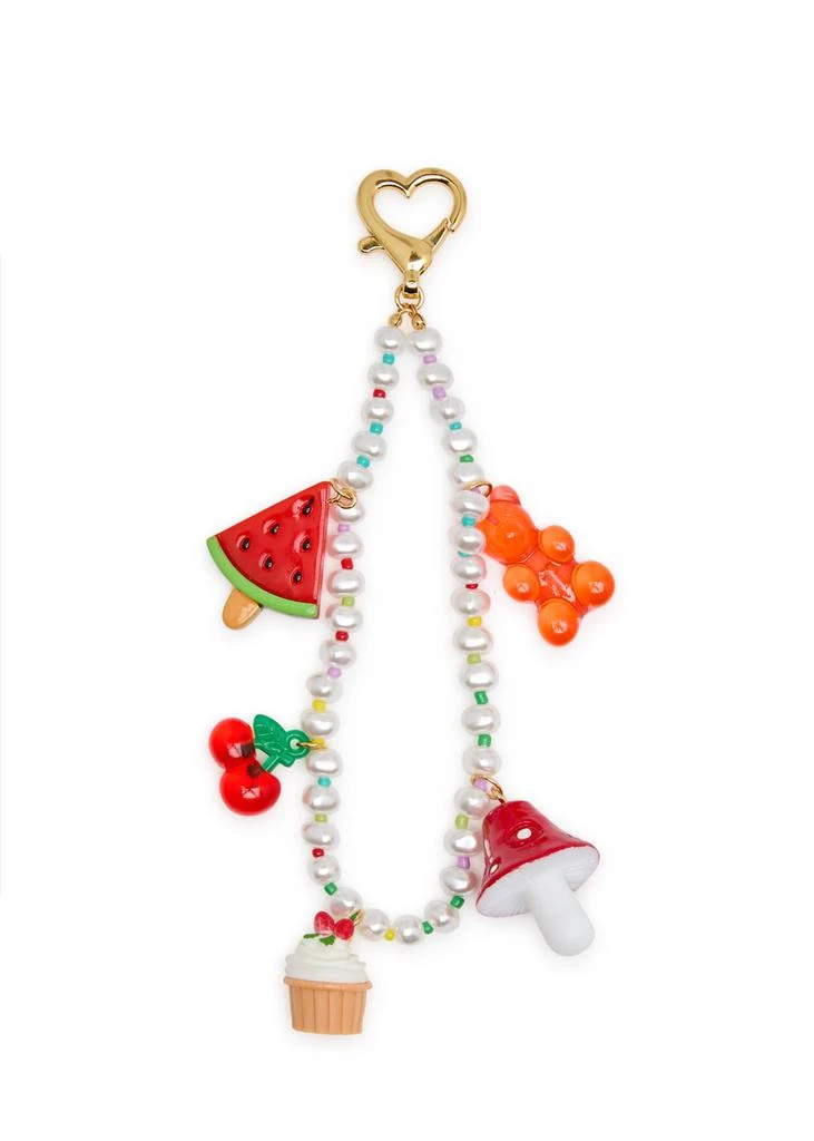 Crystal Haze XOXO beaded bag charm 1