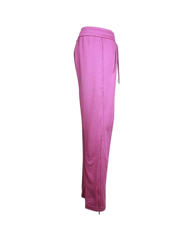Chanel Floral Lace Detail Sweatpants in Purple Cotton 2