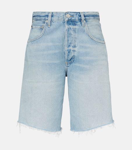 Nili Lotan Boyfriend frayed denim shorts - Shorts - Compare
