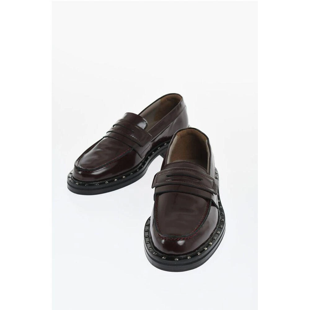 AllSaints Patent Leather DALIAS Penny Loafers with Men display picture 3