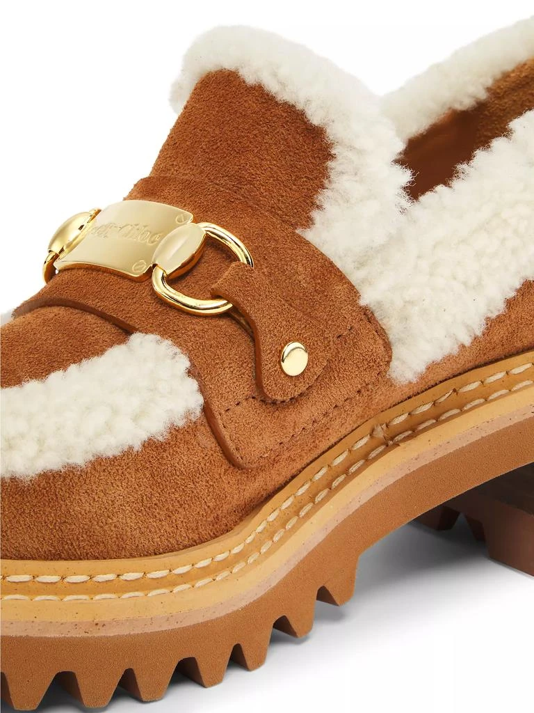 See by Chloé Juliet Leather & Shearling Loafers 5