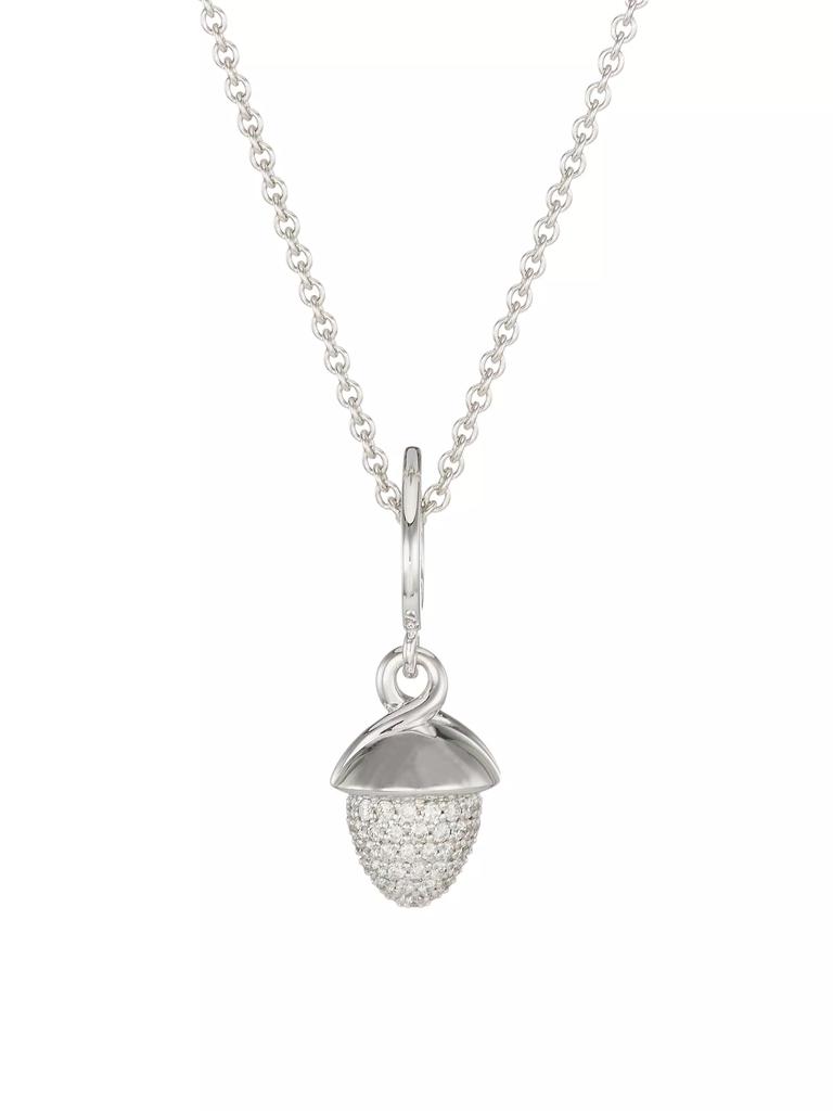 Tamara Comolli Flamenco 18K White Gold & Diamond Pendant Necklace