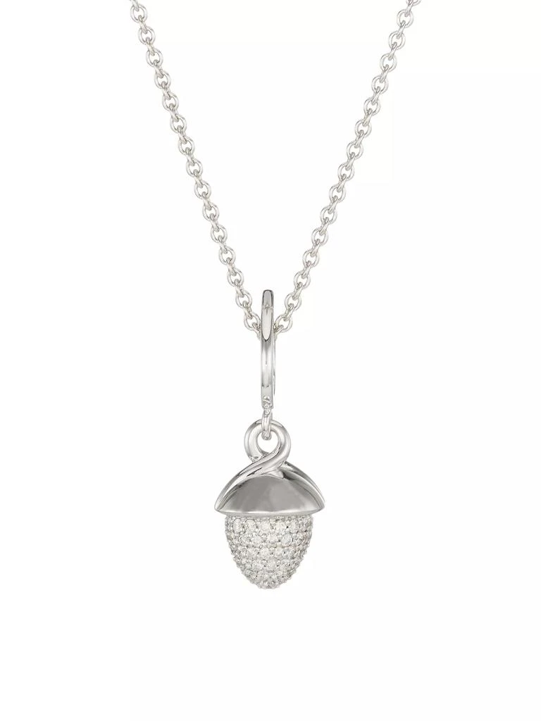 Tamara Comolli Flamenco 18K White Gold & Diamond Pendant Necklace 1