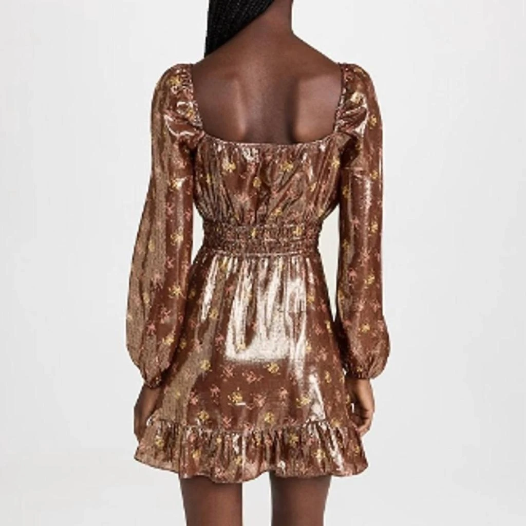Noah Metallic Dress Long Sleeve Mini In Brown Copper  On Sale Now with Up  to 65% Off | Discover Exclusive Deals & Savings at BeyondStyle  Authentic  Paige women|clothing|dresses with Limited-Time
