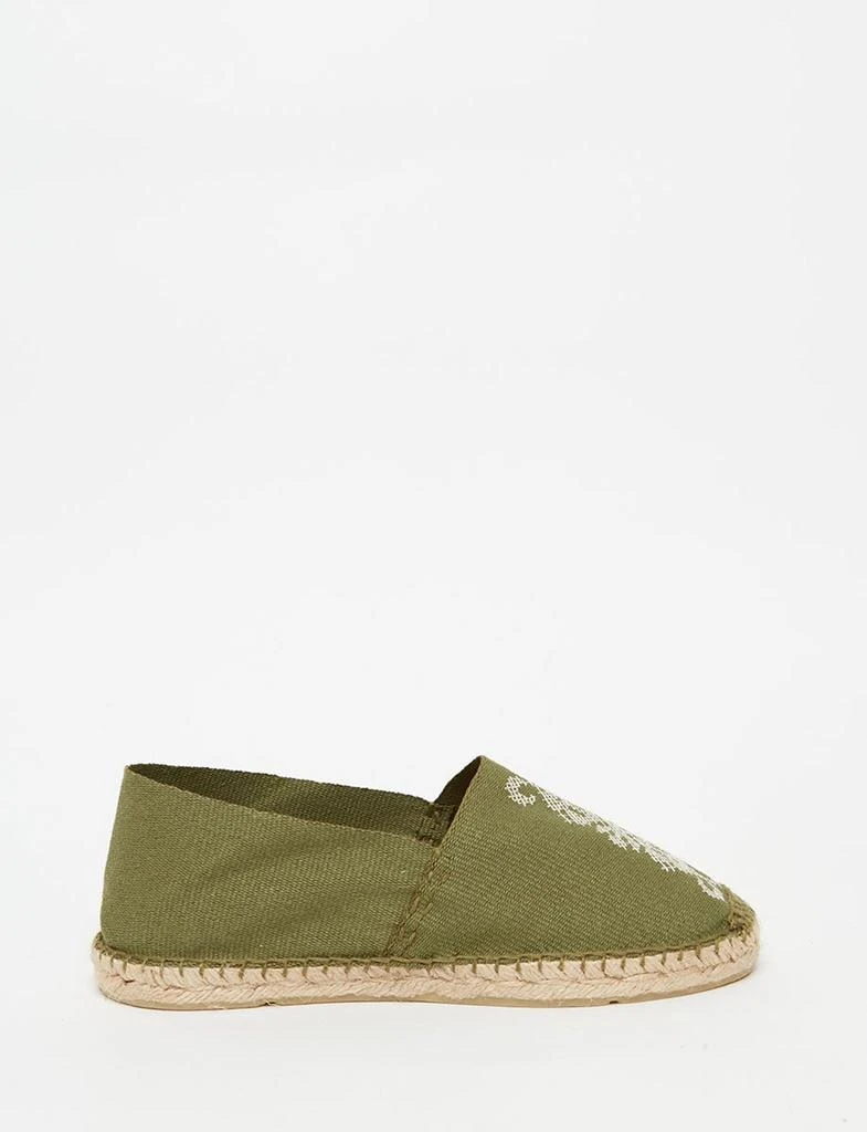 INES DE LA FRESSANGE PARIS Auriane khaki espadrilles 1