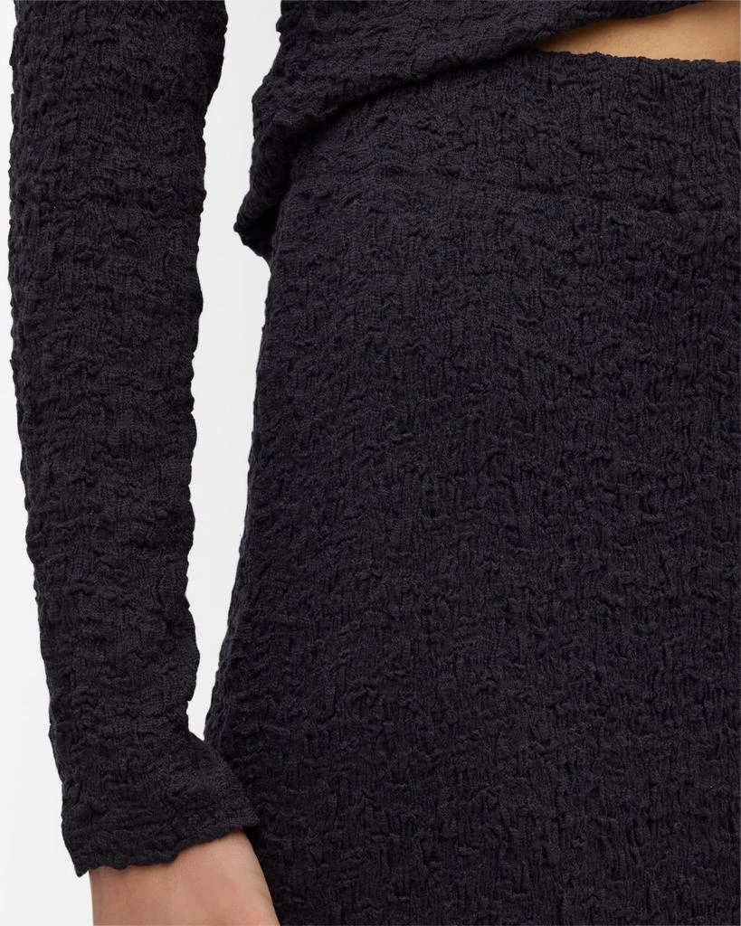 Vince Smocked Popcorn Midi Skirt 8