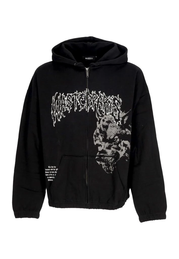 Wasted Paris Hoodie Zip Man Varg Boxy Zip Hoodie Black 1