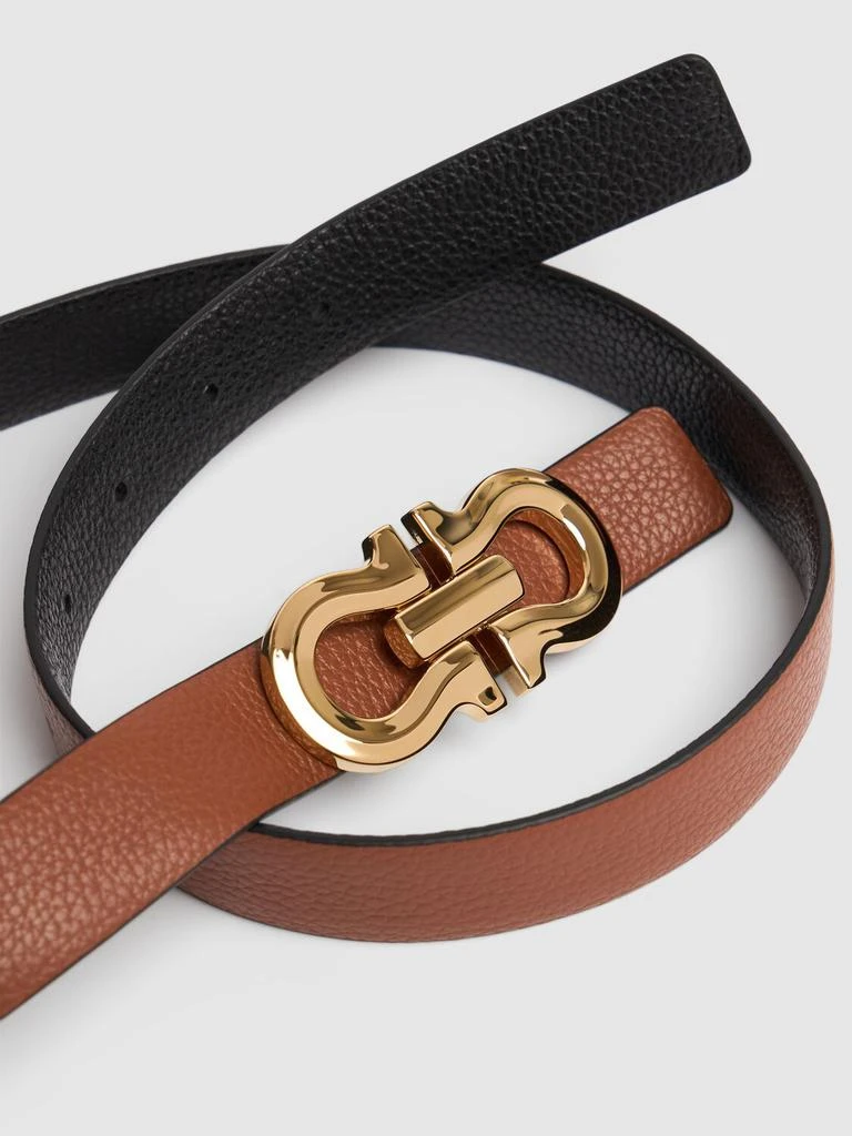 FERRAGAMO 25mm Reversible Leather Belt 3