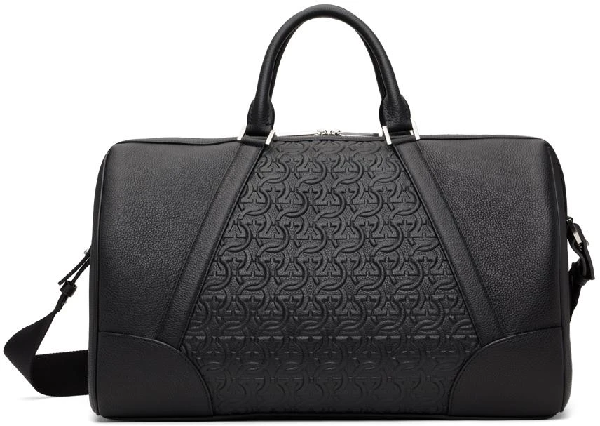 Salvatore Ferragamo Black Gancini Duffle Bag 1