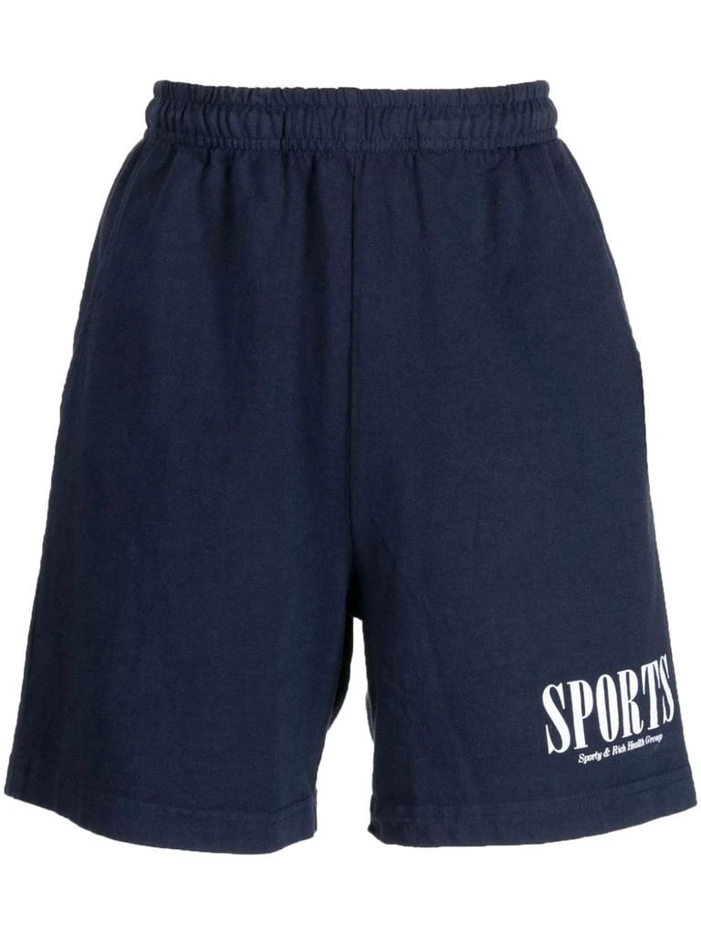 Sporty & Rich MAIN Sporty & Rich Main Women's Shorts blue 1