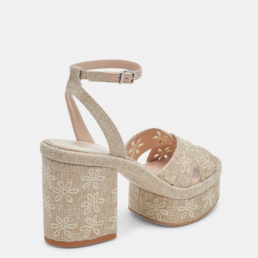 Dolce Vita Laisha Heels Almond Floral Eyelet 5